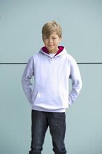 Picture of Varsity Hoodie Kids white & Hot pink 
