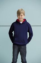 Picture of Varsity Hoodie Kids NEW French navy & Fire red 