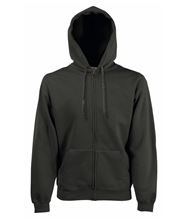 Picture of Fruit of the Loom Premium Hooded Sweat Jacket Charcoal 