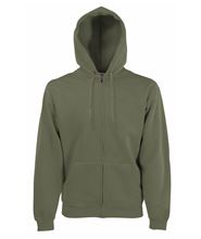 Picture of Fruit of the Loom Premium Hooded Sweat Jacket Classic Olive