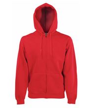 Picture of Fruit of the Loom Premium Hooded Sweat Jacket Red