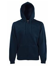 Picture of Fruit of the Loom Premium Hooded Sweat Jacket Deep Navy