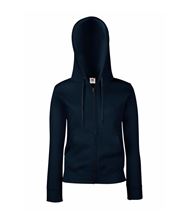 Picture of Fruit of the Loom Premium Hooded Sweat Jacket Lady-Fit Deep Navy
