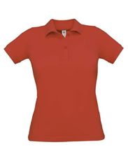 Picture of Poloshirt Dames Safran  Red
