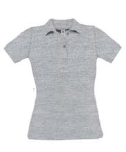 Picture of Poloshirt Dames Safran  Heather Grey
