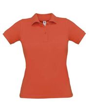 Picture of Poloshirt Dames Safran  Sunset Orange