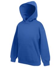 Picture of Kids hooded sweat Fruit of the Loom Royal Blue