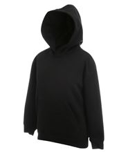 Picture of Kids hooded sweat Fruit of the Loom Black