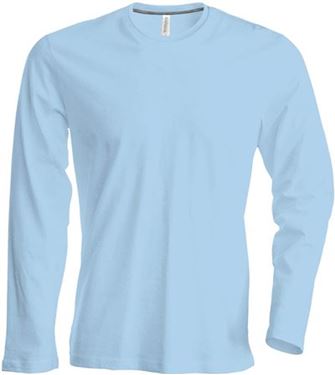 Picture of Heren T-shirt lange mouw met ronde hals Lichtblauw