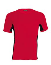 Picture of Tiger - tweekleurig T-Shirt Kariban Red - Black