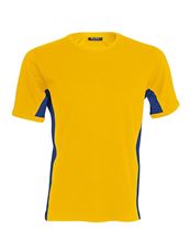 Picture of Tiger - tweekleurig T-Shirt Kariban Yellow - Royal Blue