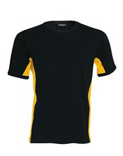 Picture of Tiger - tweekleurig T-Shirt Kariban Black - Yellow