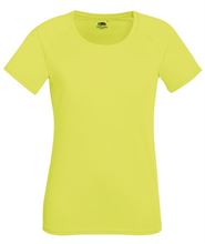 Picture of  Lady-Fit	Performance	T Fruit of the Loom Bright Yellow