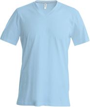 Picture of Heren T-Shirt V Hals Licht Blauw