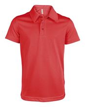 Picture of Proact Sneldrogende Cool Plus Sport Polo Kids Rood