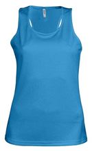 Picture of  Ladies sports vest Aqua Blue