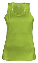 Picture of  Ladies sports vest Lime Green 