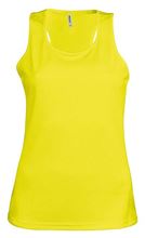 Picture of  Ladies sports vest Fluorescent Yellow
