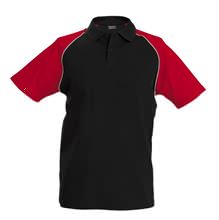 Picture of Baseball Polo Kariban Black / Red