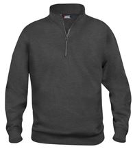 Picture of Clique Basic Sweater Half Zip Antraciet Grijs