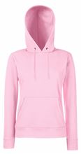 Picture of Fruit of the Loom Classic Lady-fit Hooded Sweat Light Pink