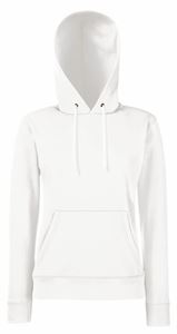 Afbeelding van Fruit of the Loom Classic Lady-fit Hooded Sweat White