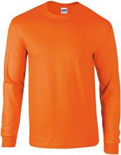 Picture of Ultra Cotton Adult Long Sleeve T-shirt Gildan Safety Orange