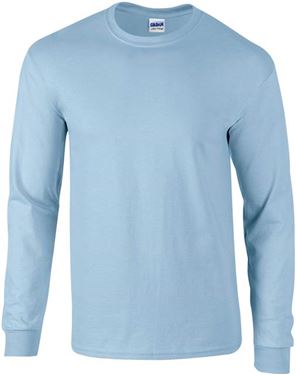 Picture of Ultra Cotton Adult Long Sleeve T-shirt Gildan Light Blue