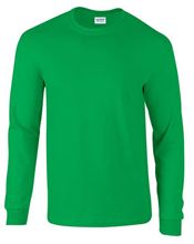 Picture of Ultra Cotton Adult Long Sleeve T-shirt Gildan Irish Green