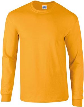 Picture of Ultra Cotton Adult Long Sleeve T-shirt Gildan Gold