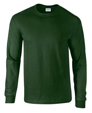 Picture of Ultra Cotton Adult Long Sleeve T-shirt Gildan Forrest Green