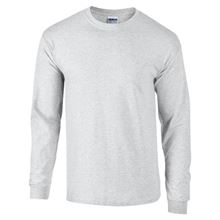 Picture of Ultra Cotton Adult Long Sleeve T-shirt Gildan Ash