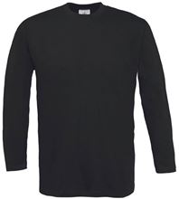 Picture of B&C Exact 150 long sleeve T-shirt Black