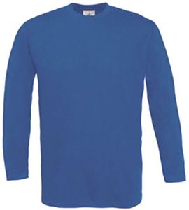 Afbeelding van B&C Exact 150 long sleeve T-shirt Royal Blue