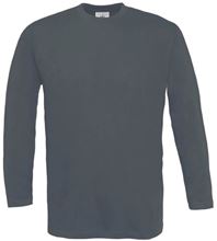 Picture of B&C Exact 150 long sleeve T-shirt Dark Grey