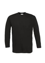 Picture of B&C Exact 190 long sleeve T-shirt Black