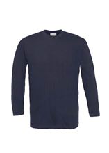 Picture of B&C Exact 190 long sleeve T-shirt Navy