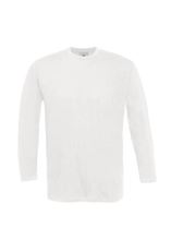 Picture of B&C Exact 190 long sleeve T-shirt White