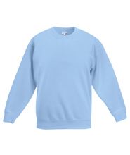 Picture of Classic kids set-in sweatshirt Fruit of the Loom Sky Blue