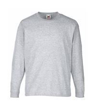 Picture of Kids Long Sleeve Valueweight T Fruit of the Loom Heather Grey