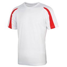 Picture of Kids Contrast Cool T Arctic White / Fire Red