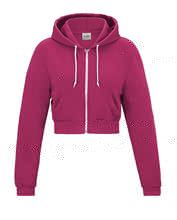 Picture of Girlie Cropped Zoodie Hot Pink