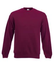 Picture of Classic Set-in Sweat Fruit of the Loom Burgundy