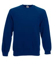 Picture of Classic Raglan Sweater Fruit of the Loom Navy