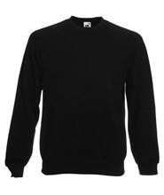 Picture of Classic Raglan Sweater Fruit of the Loom Black