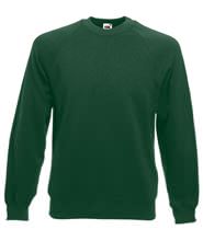 Picture of Classic Raglan Sweater Fruit of the Loom Bottle Green