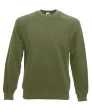 Picture of Classic Raglan Sweater Fruit of the Loom Classic Olive