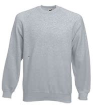 Picture of Classic Raglan Sweater Fruit of the Loom Heather Grey
