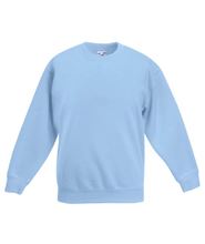 Picture of Premium set-in Kids sweatshirt Fruit of the Loom Sky Blue