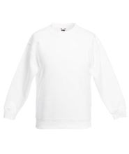 Picture of Premium set-in Kids sweatshirt Fruit of the Loom White